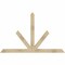 Ekena Millwork Saratoga Rough Sawn Timber Gable Bracket, Douglas Fir, 72"W x 45"H x 4"D x 4"F, 15/12 Pitch GBW072X45X0404SAR00RDF - alternate 1